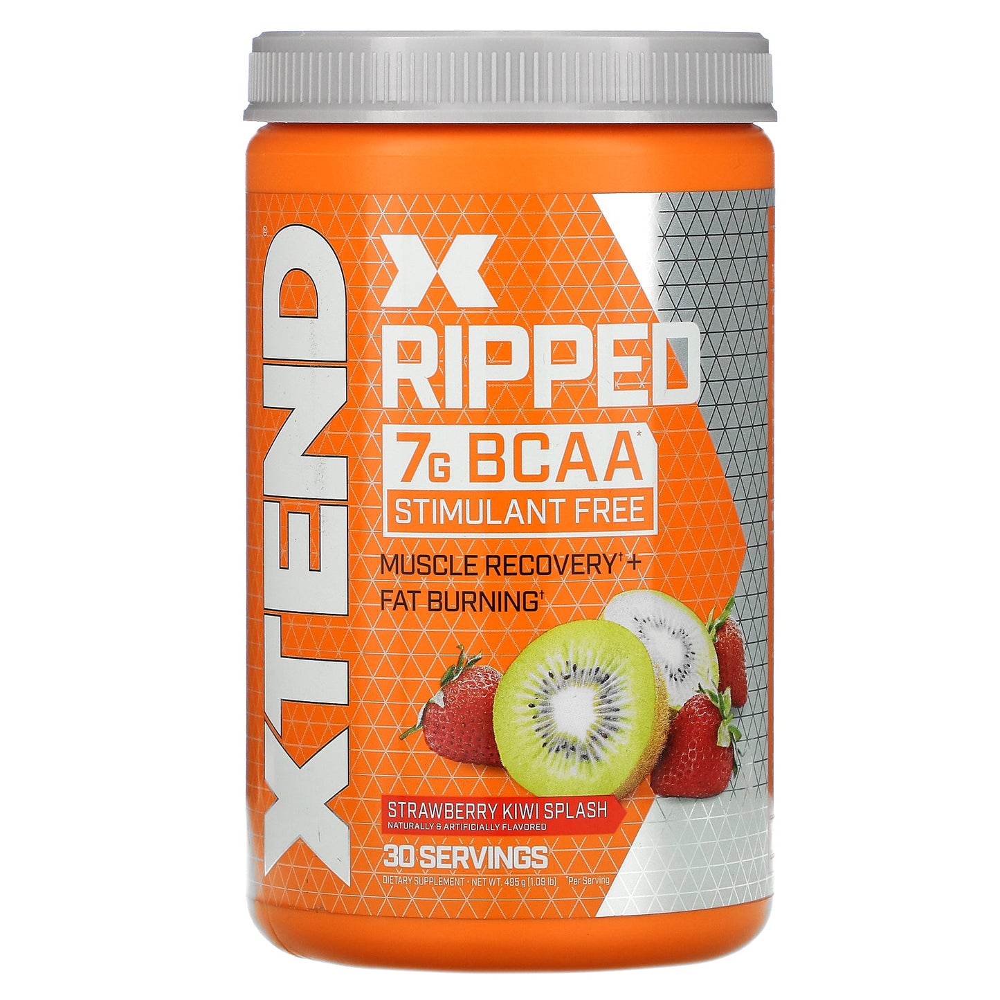 Xtend, Ripped, 7G BCAAs, Strawberry Kiwi Splash, 1.09 lbs (495 g)