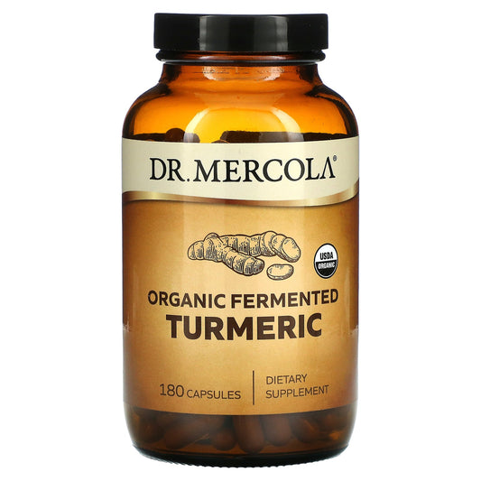 Dr. Mercola, Organic Fermented Turmeric, 180 Capsules