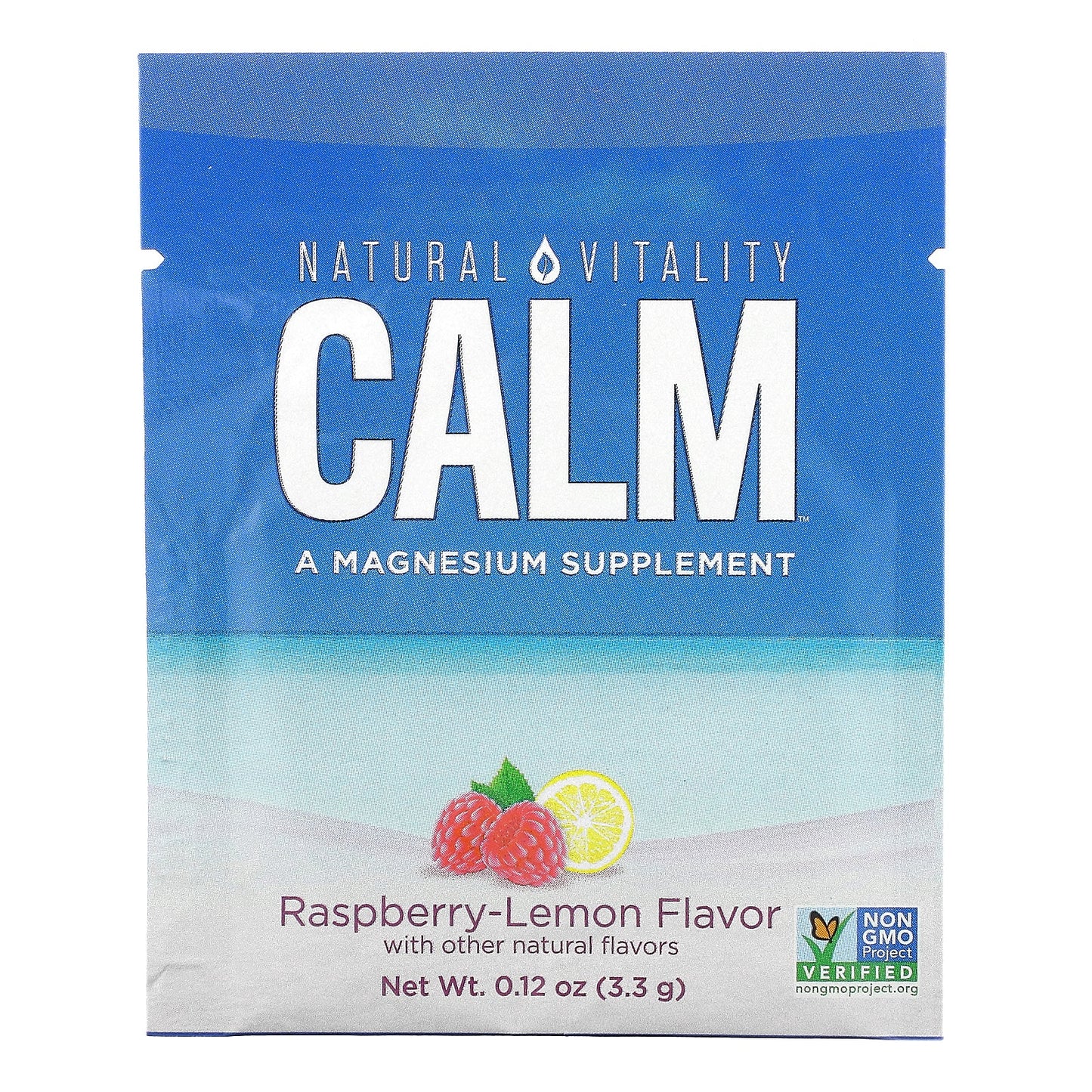 Natural Vitality, CALM, The Anti-Stress Drink Mix, Raspberry-Lemon, 30 Single Serving Packs, 0.12 oz (3.3 g) Each