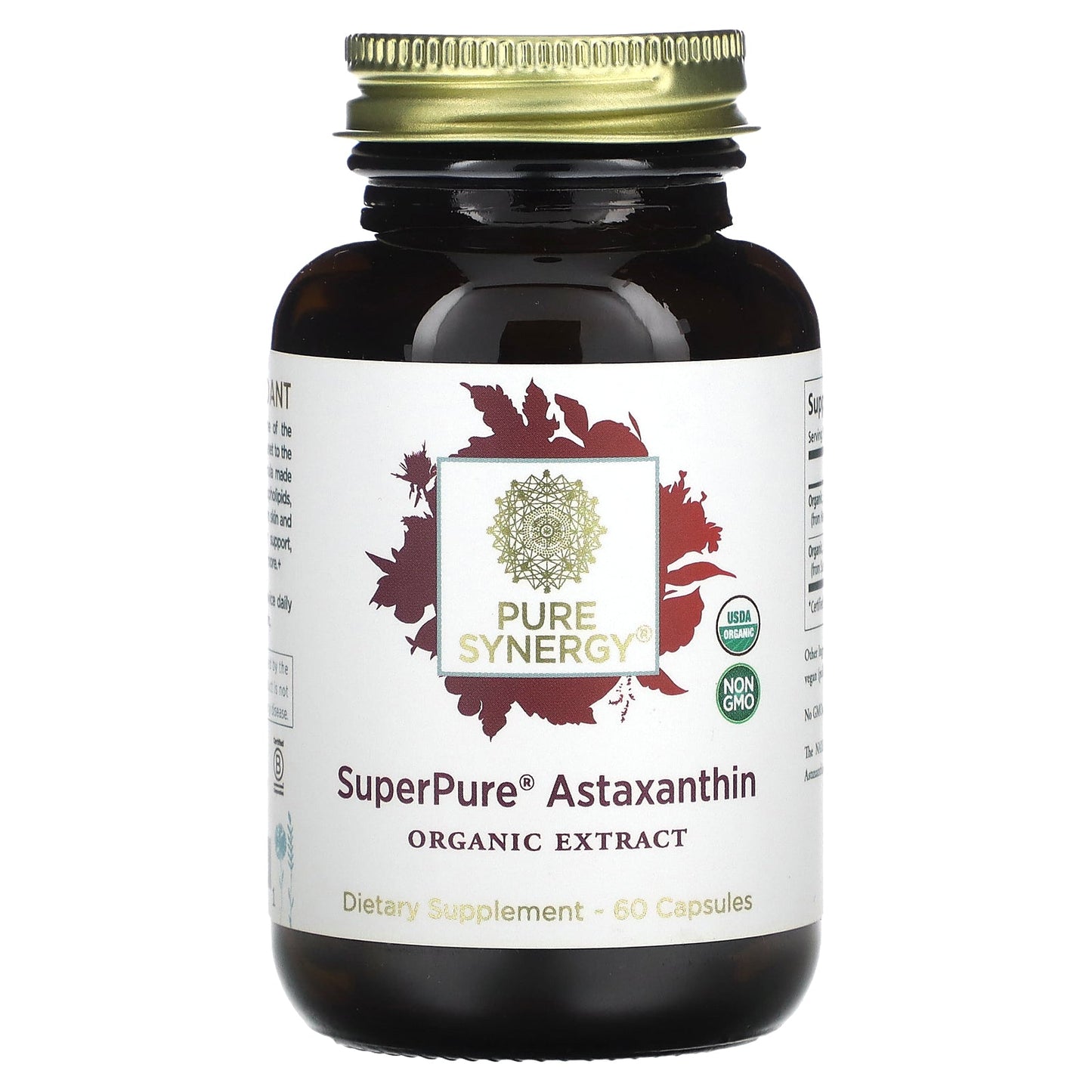 Pure Synergy, SuperPure Astaxanthin, Organic Extract, 60 Capsules