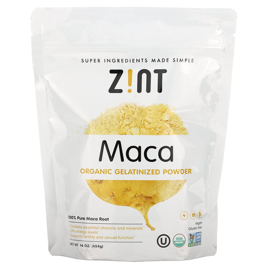 Zint, Maca, Organic Gelatinized Powder, 16 oz (454 g)